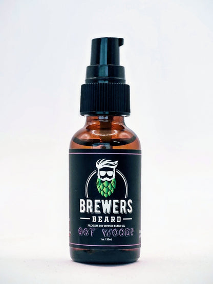 Got Wood? | Premium Hop Infused Beard Oil |Cedar,Fir and Spruce Scent | Brewer’s Beard