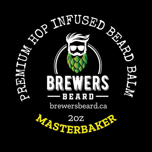 Master Baker | Premium Hop Infused Beard Balm | Warm Cinnamon Roll and Coffee Scent | Brewer’s Beard