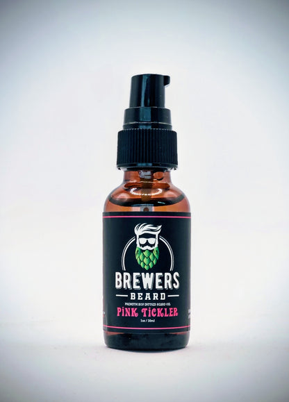 Pink Tickler | Premium Hop Infused Beard Oil | Fresh Fruity Scent | Brewer’s Beard